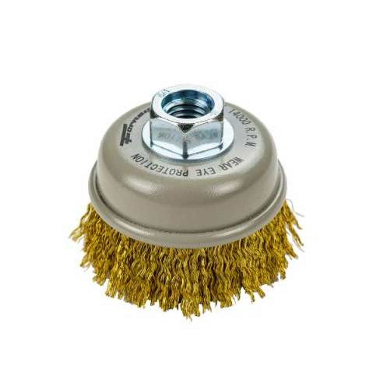 Command PRO, 1 per pack, Cable crimped cup brush (72823)H CRIMP 3"X.009"X5/8-11