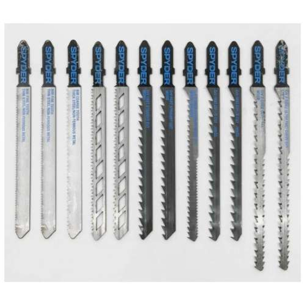 Spyder 12pc T-Shank Jig Saw Blade Set 300065CA