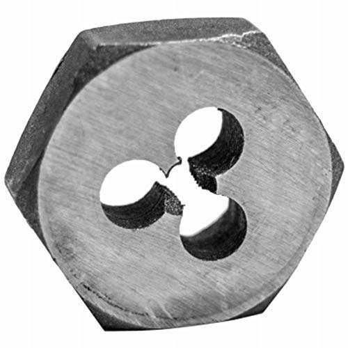 Century Drill & Tool (qty. 1) Metric Hex Die, 8.0 x1.25, High Carbon Alloy, Precision Cute Threads (97611)