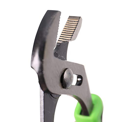 Hilmor 8" Tongue & Groove Plier with Rubber Handle Grip, Black & Green, GJP8 1885366