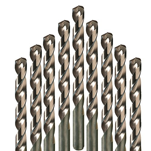 Champion Cutting Tool 705C-11/64 Cobalt 11/64-Inch 135 Degree Split Point HSS HD Jobber Twist Drill Bits, 12-Pack