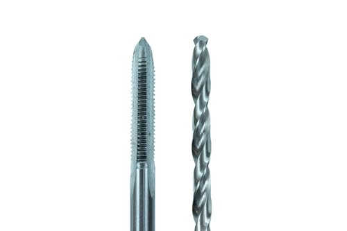 Century Drill & Tool Machine (2 pc combo pack) Screw Plug Tap & Drill, 10-32NF, High Carbon Alloy, Precision Cut Threads (95307)