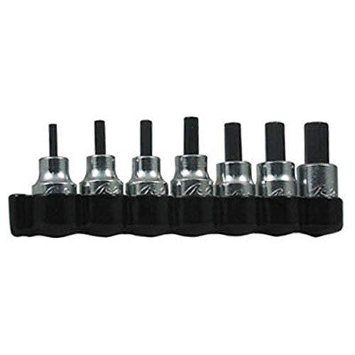 LISLE (7-Piece) 13600 SAE Hex Bit, 3/8" Square Drive.