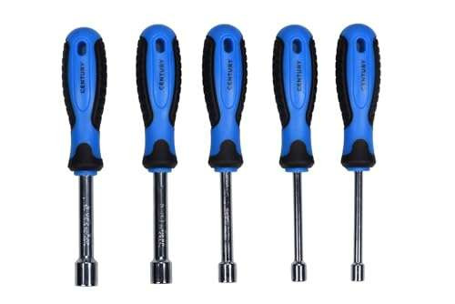 Century Drill & Tool - 5 Piece - Nut Driver Set, 1/4" - 1/2" 72145