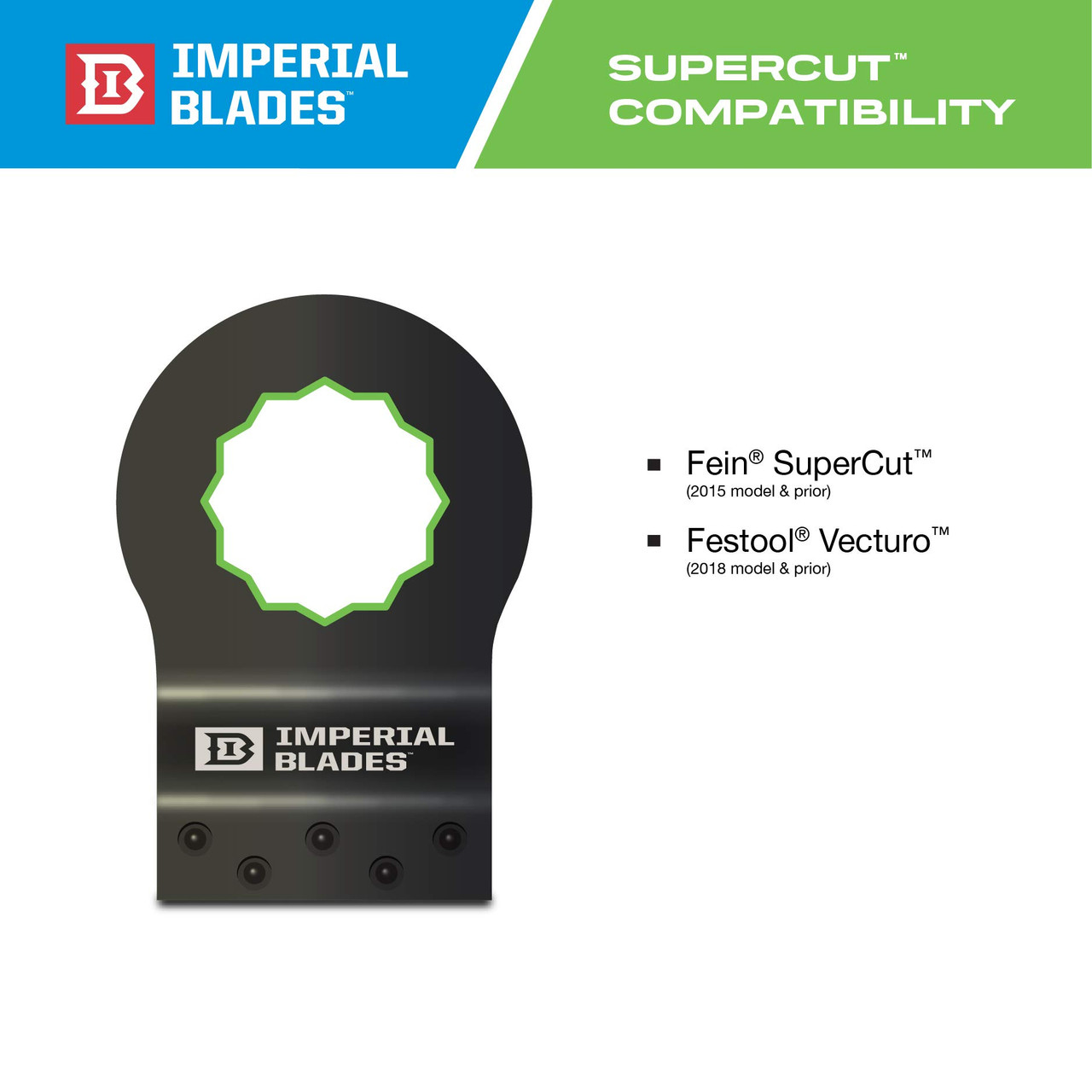 Imperial SuperCut™ 10PC 1-3/4" Multi-Material Storm Titanium Metal/Wood Blade