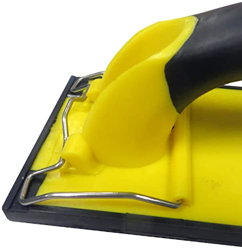 ALLWAY UHS Soft-Grip Heavy-Duty Manual Hand Sander with Stainless Steel Clips