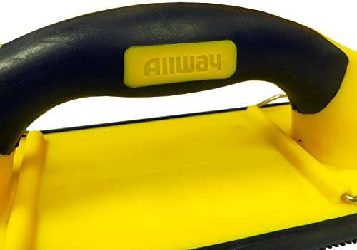 ALLWAY UHS Soft-Grip Heavy-Duty Manual Hand Sander with Stainless Steel Clips