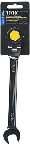 MintCraft Pro 11/16 Flexible combination Ratchet Wrench, Silver