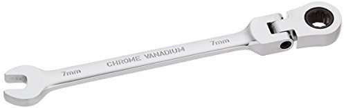 MintCraft Pro 7MM Flexible Combination Ratchet Wrench, Small, Silver