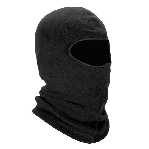 Balaclava, (One Size) Winter Face Mask, Thermal Black Fleece, Ergodyne N-Ferno 6821