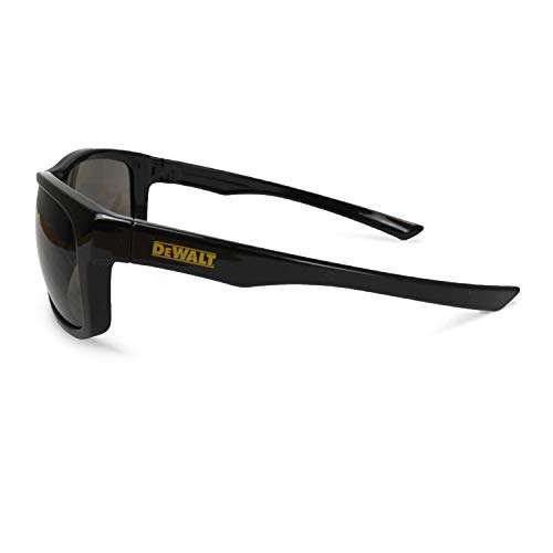 DEWALT DP supervisor™ (1 Pair) Premium Safety Glasses Black Full Frame – Smoke Lens – ANSI Z87.1 Impact Protection – 99.9% UV Protection –