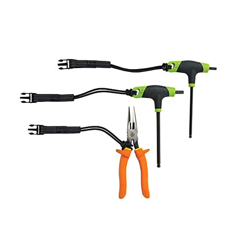 Ergodyne Squids (3-Pack), 3103 Detachable Tool Lanyard Loops, Black, Standard