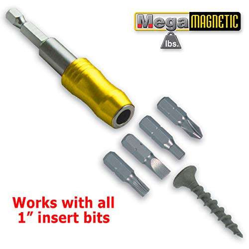 IVY Classic 44628 1/4 x 3" Mega-Magnetic Bit Holder, Impact Plus, 1/Card