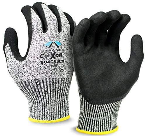 Pyramex (2 XL) (1Pair) GL604C5X2 Sandy Nitrile Glove