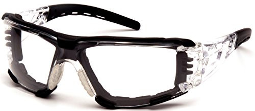 Pyramex Fyxate Safety Glasses, Clear H2MAX Anti-Fog Lens with Foam Padding SB10210STMFP
