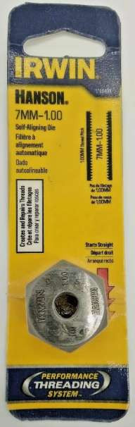 IRWIN Hanson 7MM-1.00 Self-Aligning Die 1799499
