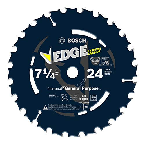 Bosch DCB724 7-1/4 In. 24 Tooth Daredevil Portable Saw Blade Framing - BULK