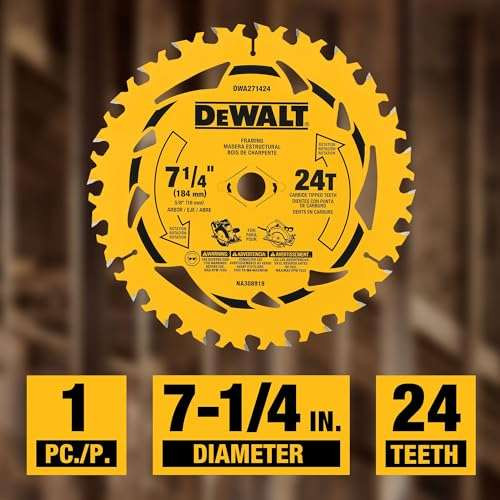 DEWALT 7-1/4 in. 24T Circular Saw Blade (DWA271424)