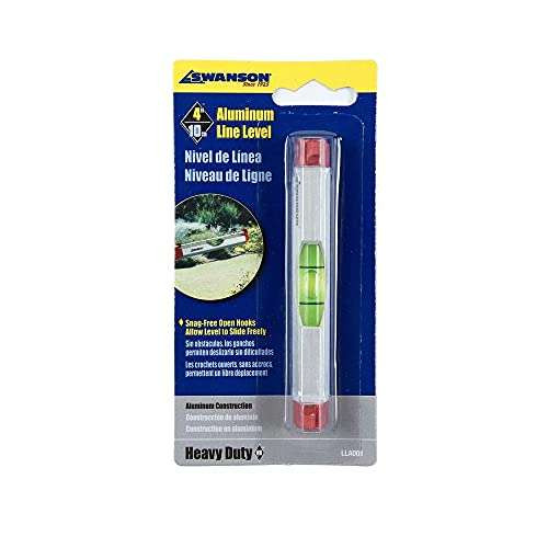 Swanson Tool LLA001 Co Compact 4-Inch Aluminum Line Level