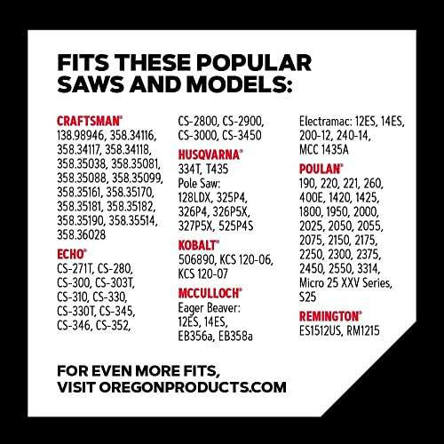 Oregon S45 AdvanceCut Replacement Chainsaw Chain for 12-Inch Guide Bar, 45 Drive Links, Pitch: 3/8" Low Profile, .050" Gauge