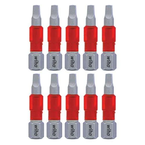 Wiha (10 Piece) 76539 Impact Insert Bit Square #2 x 29mm