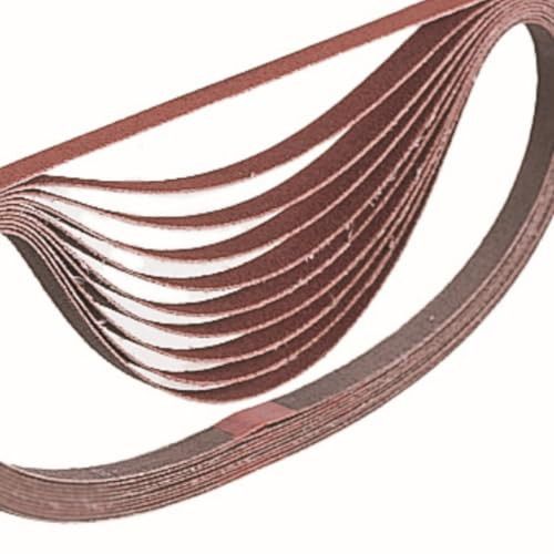 Makita A34475 3/8-Inch x 21-Inch Abrasive Sanding Belt 100 Grit - 10 Pack