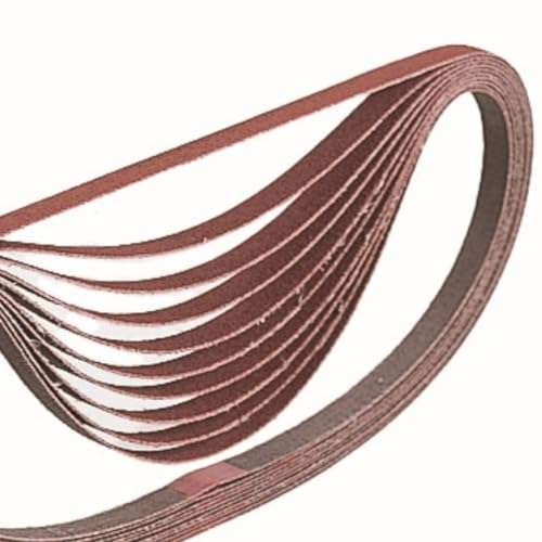 Makita A34475 3/8-Inch x 21-Inch Abrasive Sanding Belt 100 Grit - 10 Pack