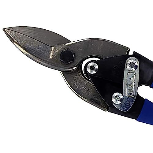 MIDWEST Utility Aviation Tin Snip - Wide and Trim Cut Cold Rolled Steel Cutter, Made in the USA - MWT-67S