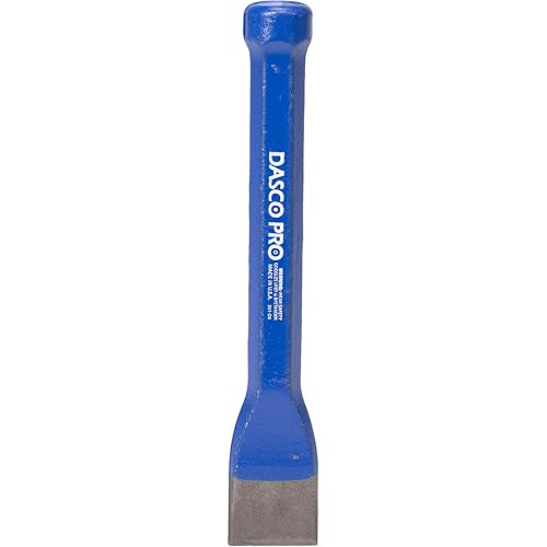 DASCO PRO 1 1/4 Inch Mason's Chisel, Made In The USA, For Brick, Cement Block, Cinder Block, and Mortar, VN73320