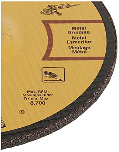 DEWALT DW4547 7"x1/4" High Performance Fast Metal Grinding Wheel, 7/8" Arbor
