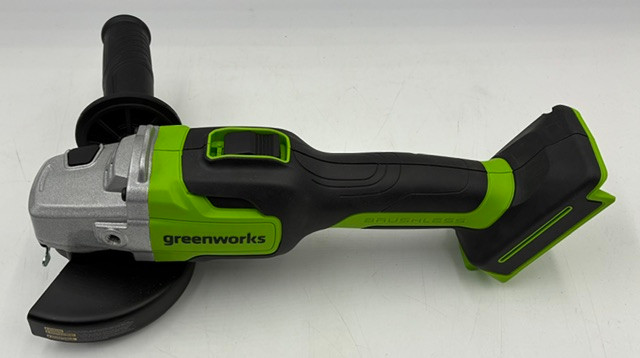 NO BOX - Greenworks AGD401 24V Brushless 4-1/2" Angle Grinder Cordless - TOOL ONLY