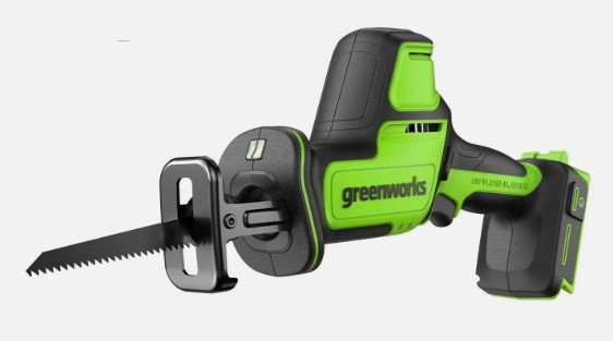 NO BOX - Greenworks RSG404 24V Brushless 1" Compact One-Handed Reciprocating Saw - TOOL ONLY