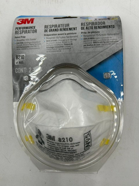 3M (2 pack) 8210 Performance Respirator N95