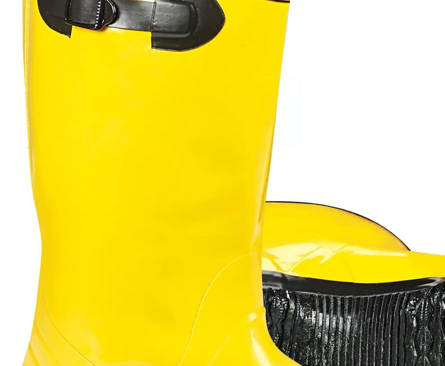 COMFITWEAR  Yellow Rain Boots 17" Pair of Size 14  SLB14