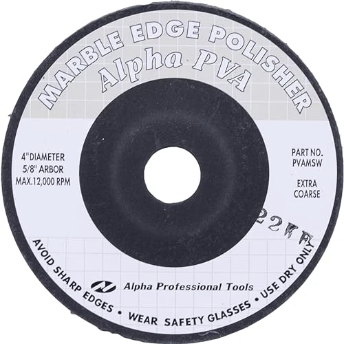 Alpha Professional Tools (10 PIECES)  PVA MSW Dry Polishing Pads, 40 Grit, Description, BWT72547