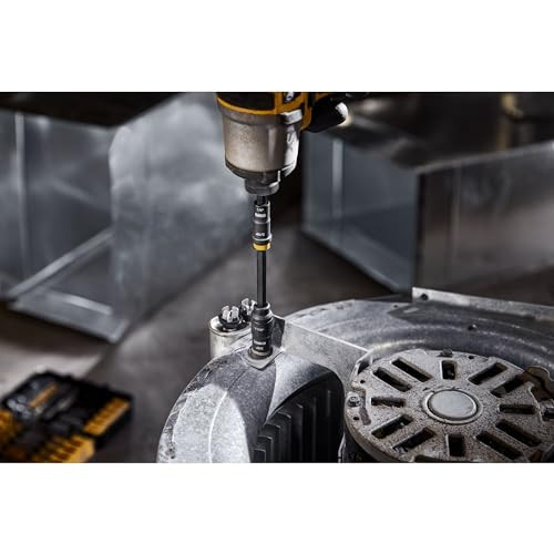 DEWALT FLEXTORQ Socket and Socket Extension, SAE, 4-in-1, with 6 inch Extension, Double Ended Nut Driver (DWADENDEXT-2)