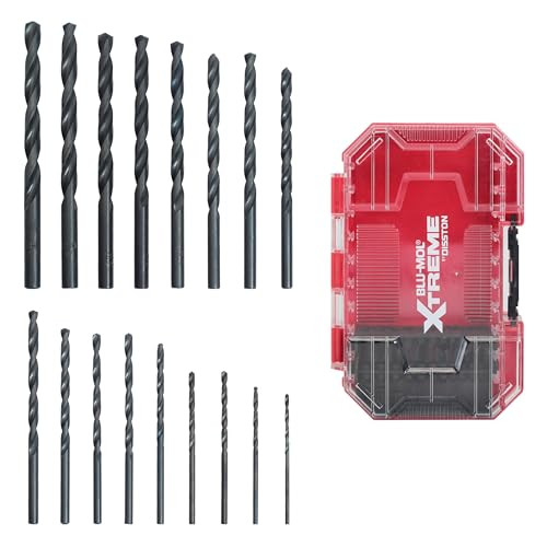 BluMol Extreme 7001-0 17pc Blac Oxide Drill Bit Set