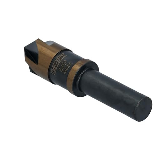 DEWALT (DWAMDB24CS) 3/8 in. High-Speed Steel Countersink Drill Bit, Black and Gold, 82 Deg. Countersink Cutter