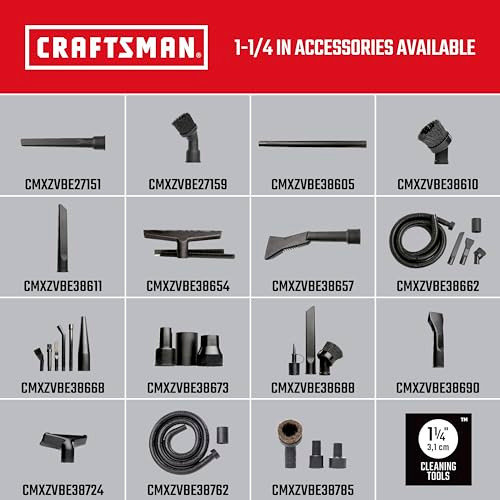 CRAFTSMAN CMXZVBE38654 1-1/4 in. Wet Nozzle/Floor Brush Wet Dry Vac Attachment