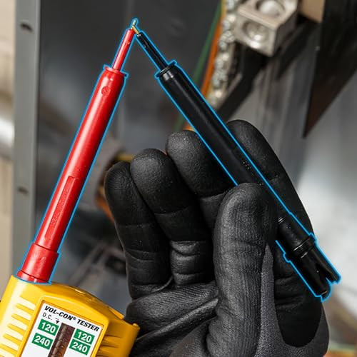 Ideal Electrical 61-070 Volt Test Leads for 61-065 and 61-076 Voltage Testers, Black