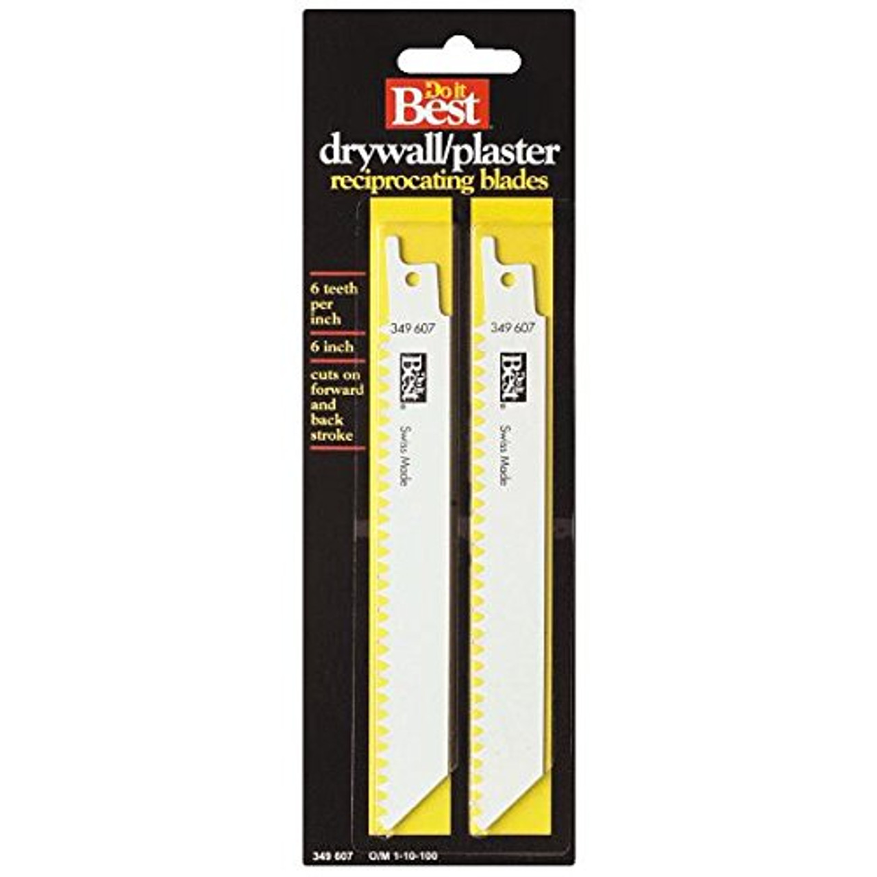 Do it Best Drywall And Plaster Carbon Steel Reciprocating Saw Blade 6" 6 TPI 2 PK