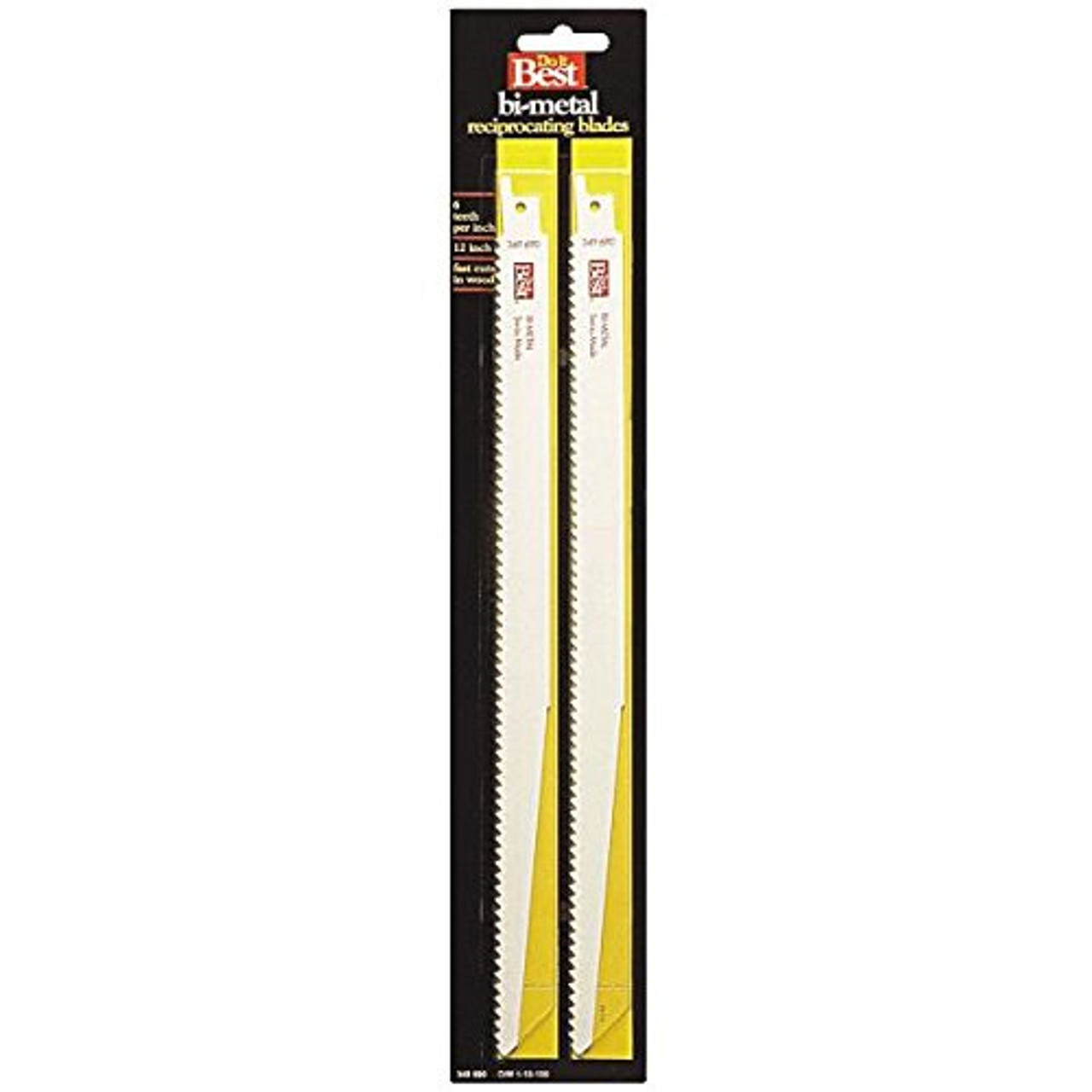 Do it Best Wood Reciprocating Saw Blade 12" 6 TPI 2 PK