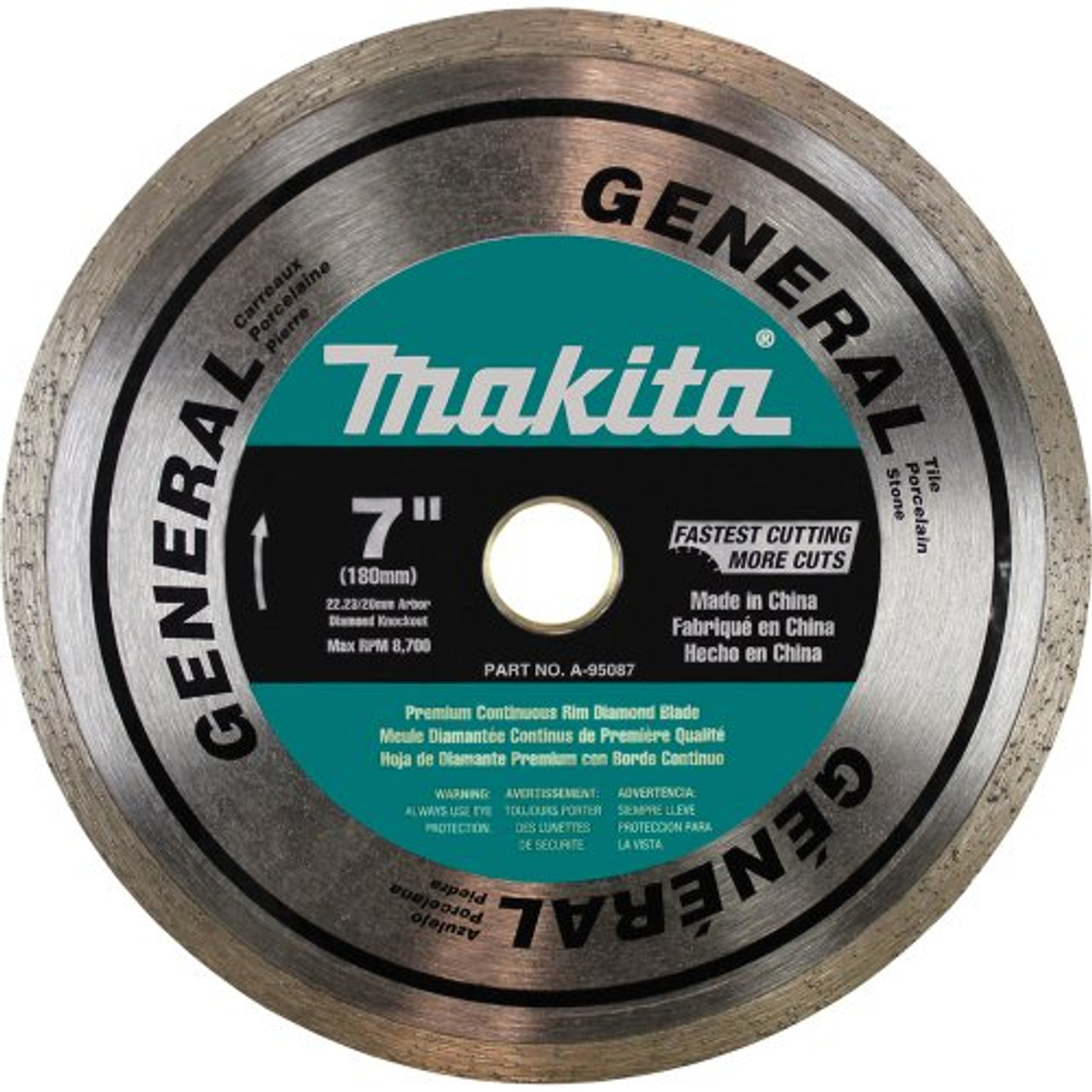 Makita A-95087 General Purpose 7-Inch Diamond Blade Continuous