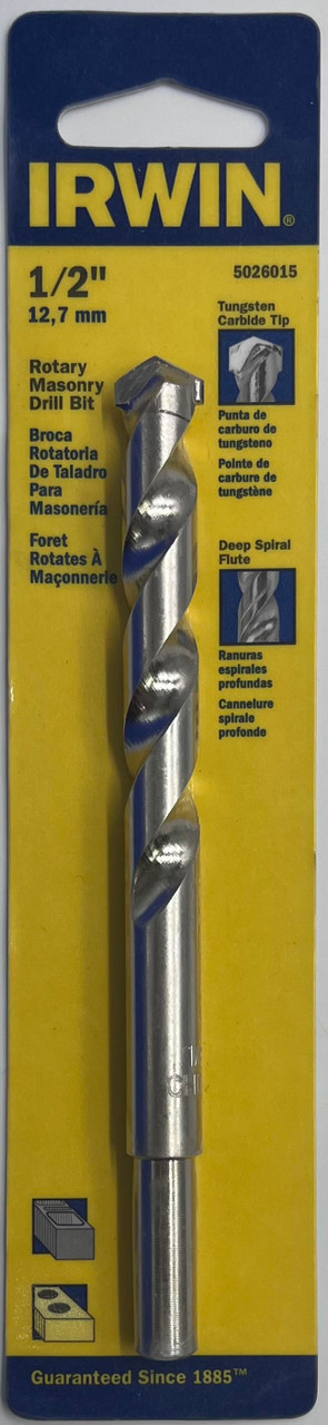 Irwin 5026015 Rotary Masonry Drill Bit 1/2 inch