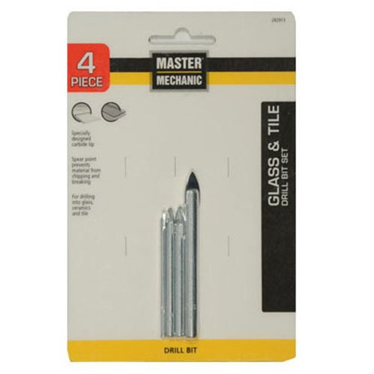 Master Mechanic 282913 MM4PC Carb Drill Bit Set