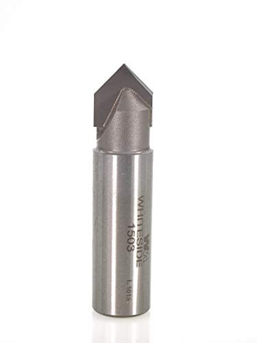 Whiteside Router Bits (1 per pack) V-Groove Bit with 90-Degree 1/2" Cutting Diameter and 1/4" Point Length (1503)