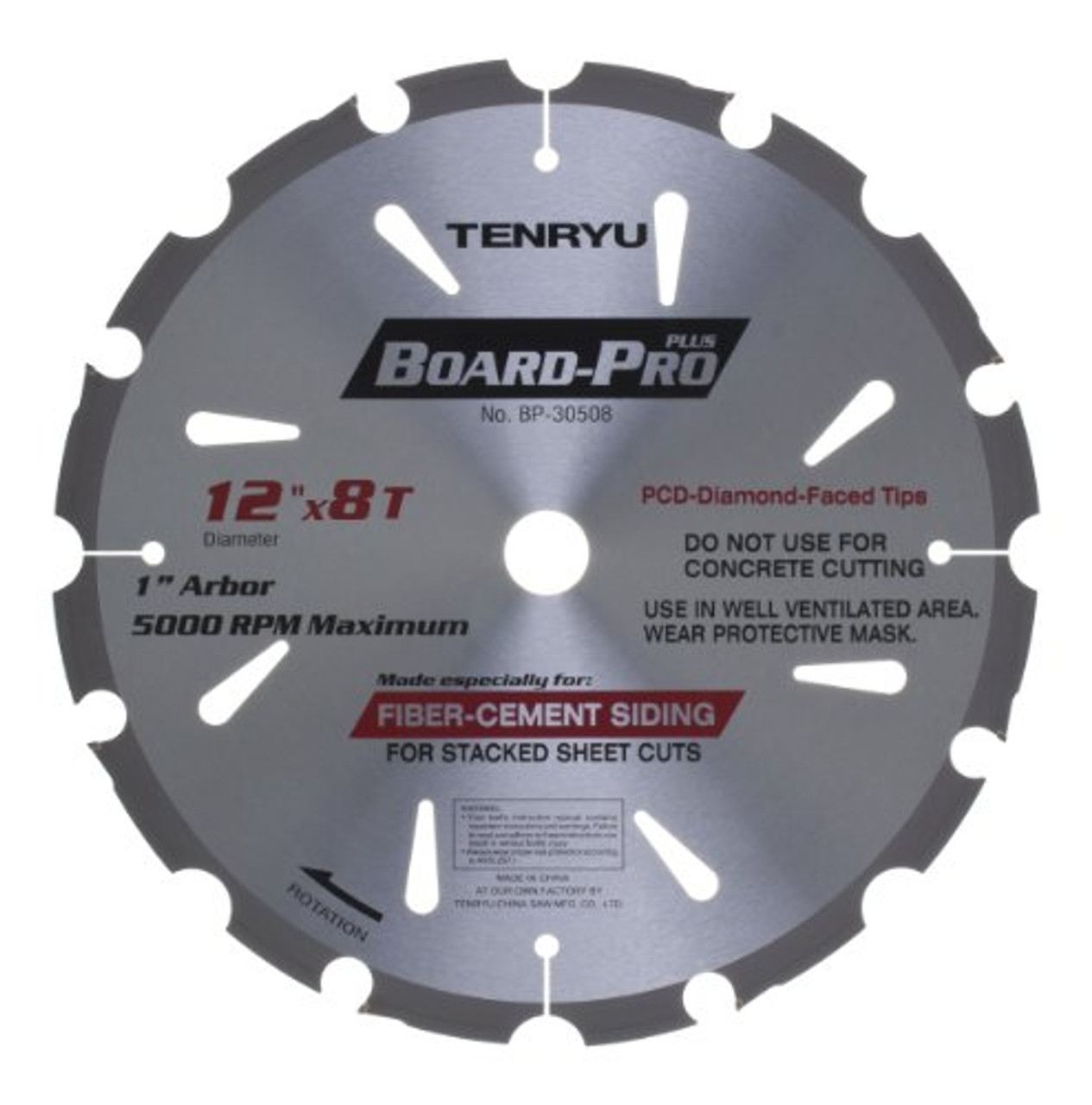 Bp-30508 12"" X 8t Pcd - Cement Board