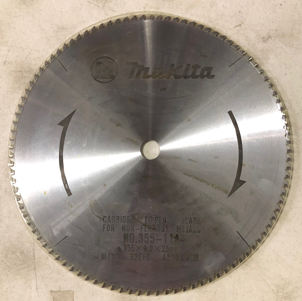 MAKITA 792298-0, 14" 100T CARBIDE TIPPED CIRCULAR SAW BLADE