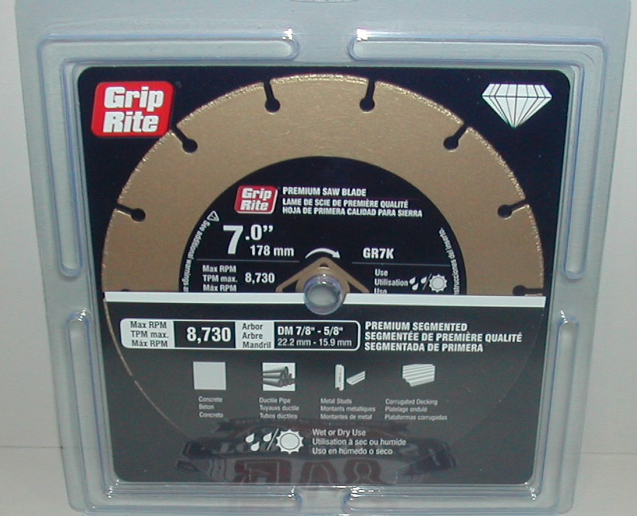 Steel-Cutting Premium Quality Segmented Blade 7" Diamond Blade, GR7K
