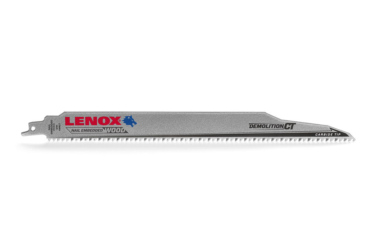 Lenox Demolition Carbide Tipped Nail Embedded Recip Blade 12"" 6 TPI 5PK